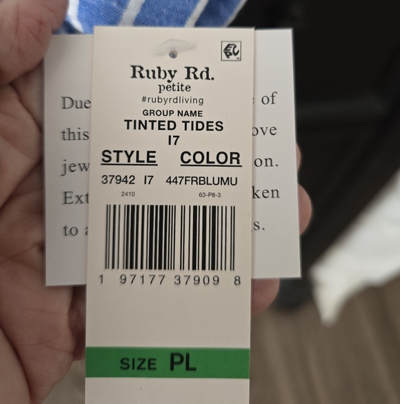 Ruby Rd Top. Size PL NWT - Picture 2 of 6